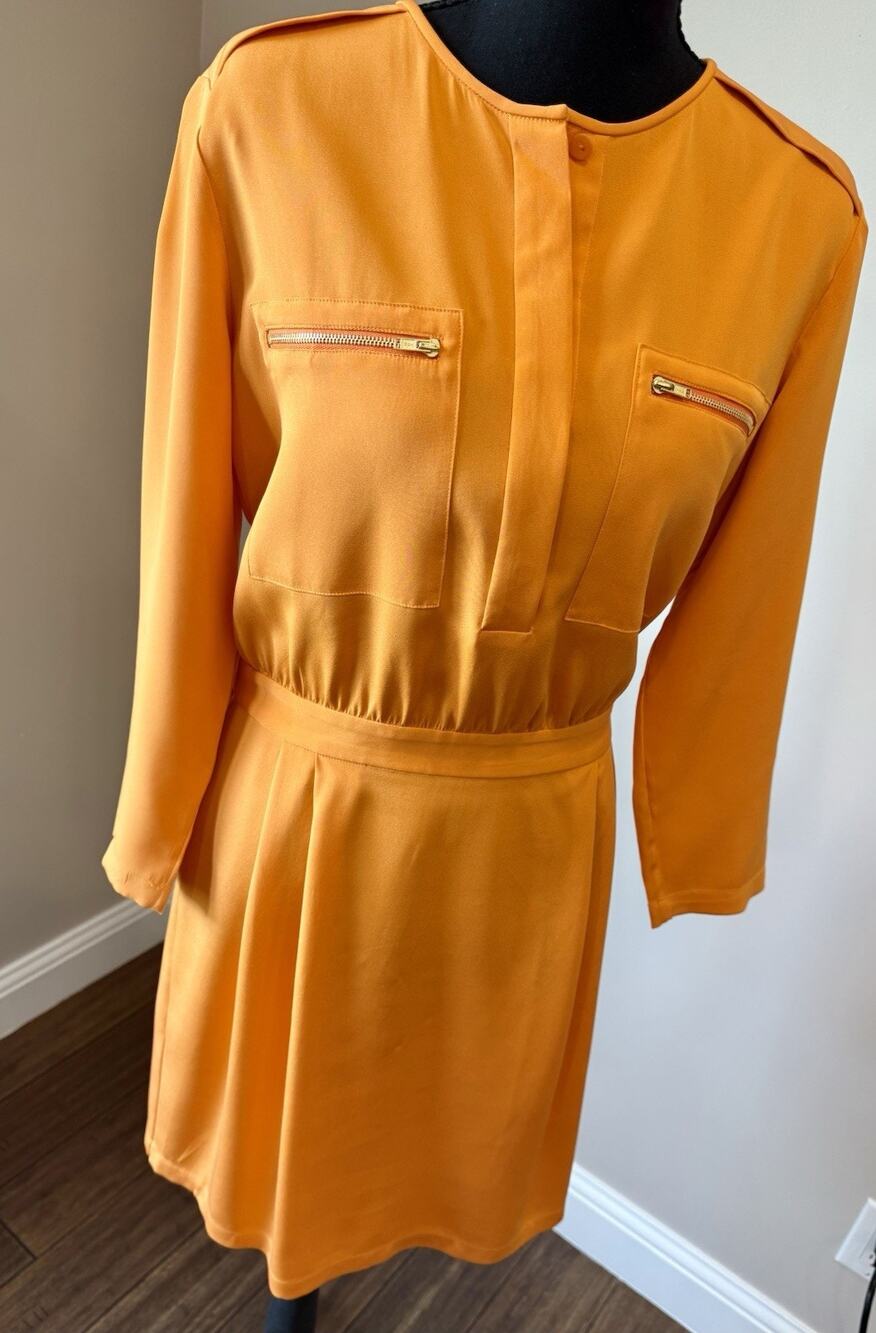 Theory Long Sleeve Shift Dress Size 6